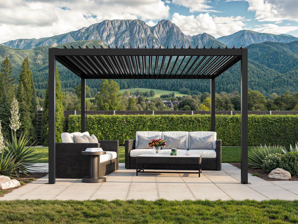 Pergola 350 x 350 cm - Anthrazit