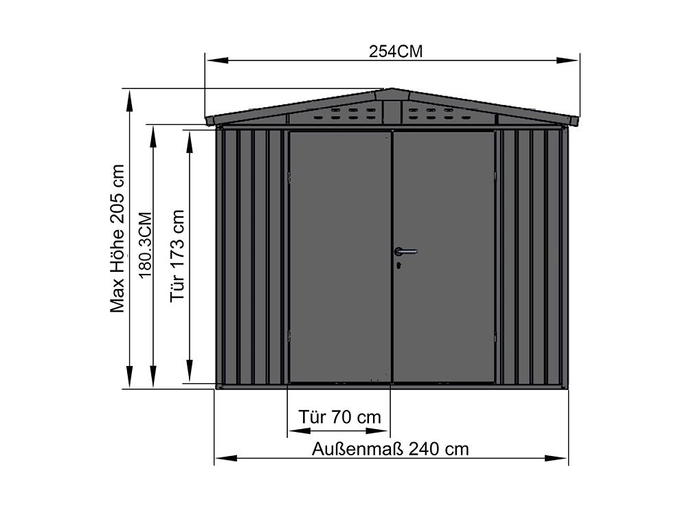 Gerätehaus Mia 2418