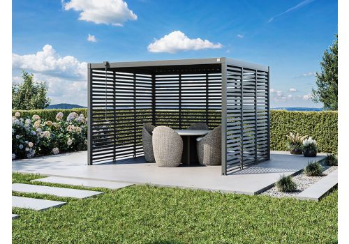 Lamellenwand 350 cm (1 Stk.) – Montage je Wand: 1–4 Stk. (max. 4)