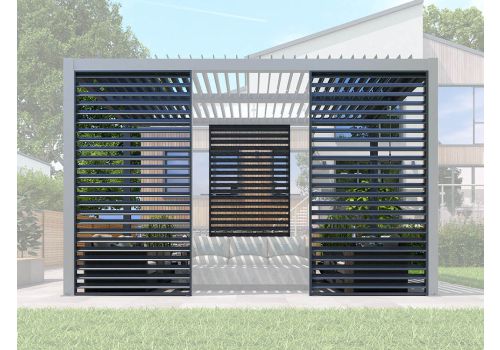 Lamellenwand für Seitenwandlänge 350, 691 (1 Stk.)