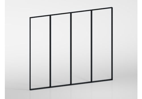 Glaswand feststehend - für Wand 300 cm