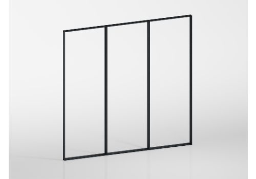 Glaswand feststehend - für Wand 250 cm