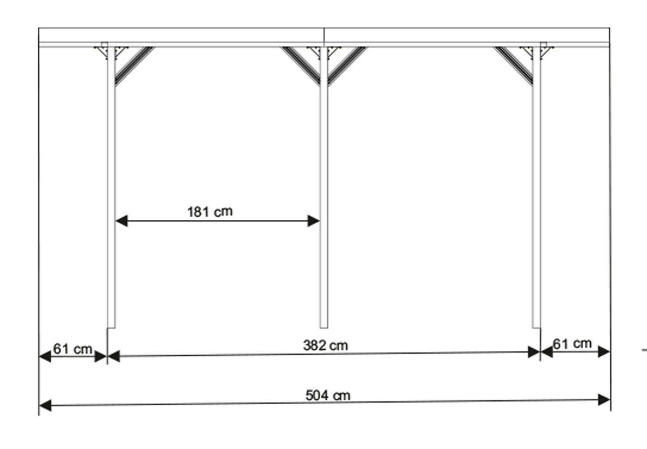 Carport Aluminium anthrazit RAL 7016