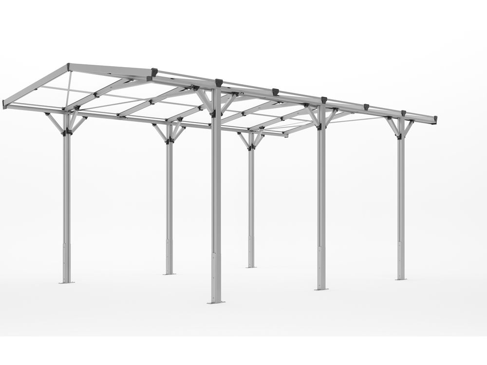 Carport NICO - Aluminium eloxiert 