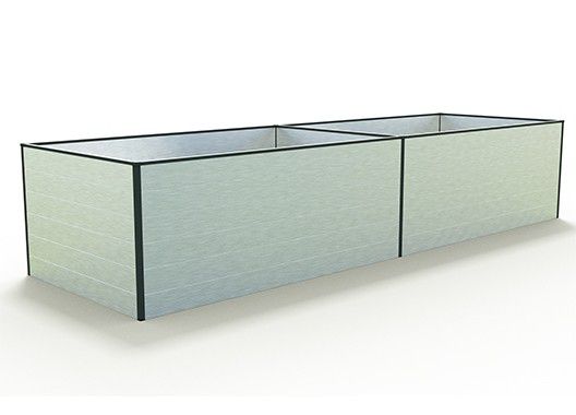 Hochbeet Daniela 387-Aluminium Natur-Breite: 77 cm