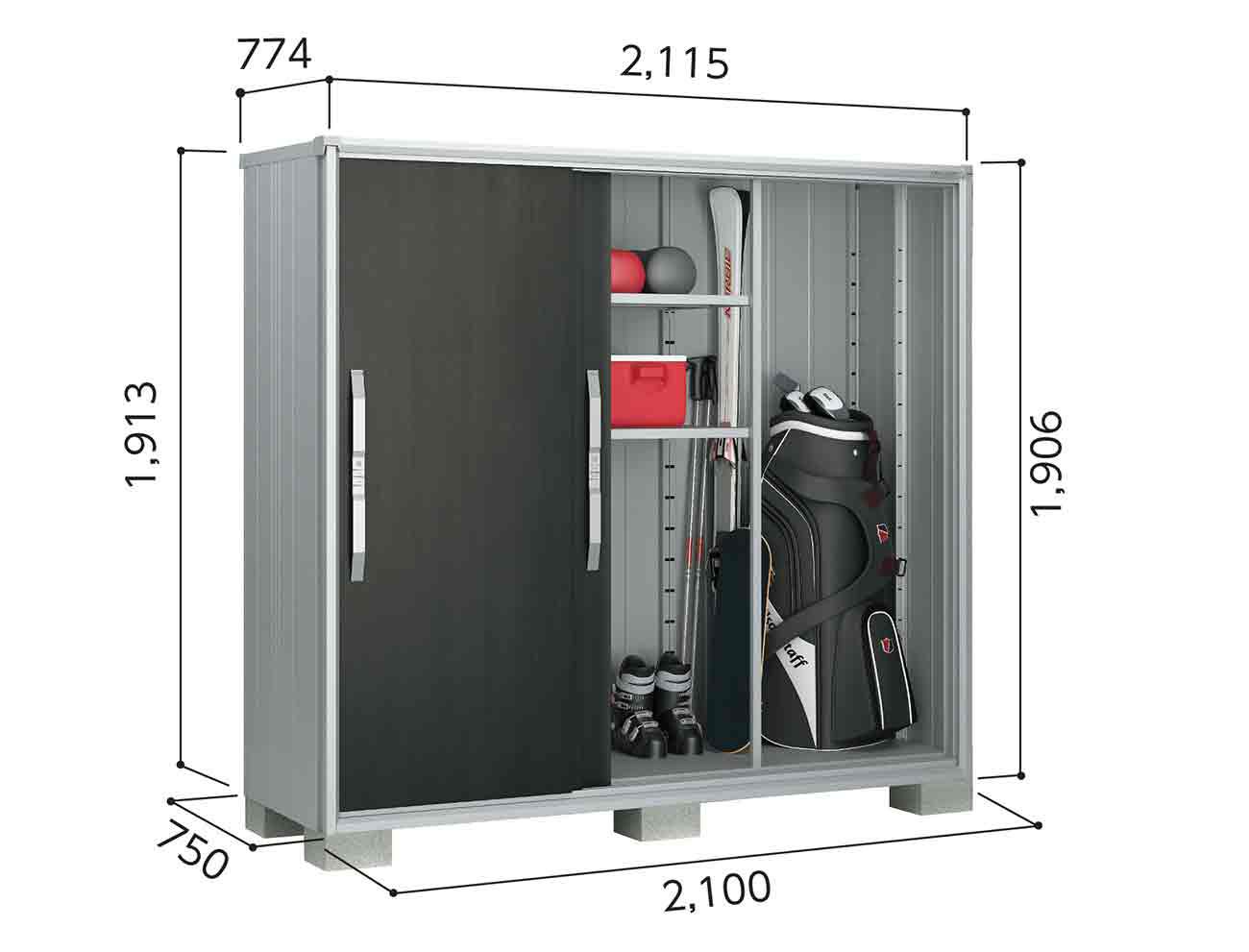 Geräteschrank FLORIAN 2107 XL-ESF