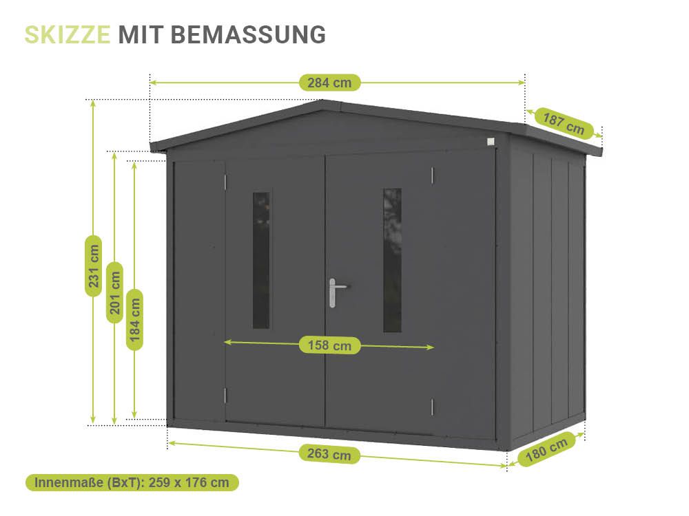 Gerätehaus Hugo 2618
