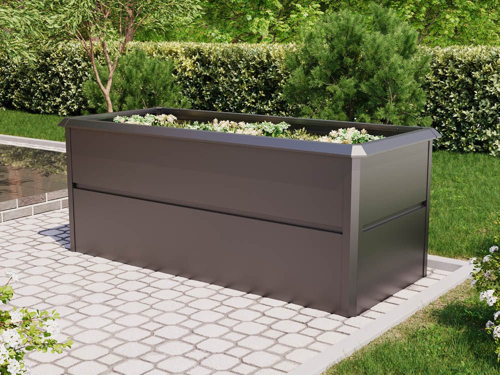 Hochtbeet aus Stahl 200x85x77 cm, mit Frühbeet erhältlich, Hochbeet Bausatz, Hochbeet Metall, Hochbeet selber bauen Hochtbeet aus Stahl 200x85x77 cm, mit Frühbeet erhältlich, Hochbeet Bausatz, Hochbeet Metall, Hochbeet selber bauen