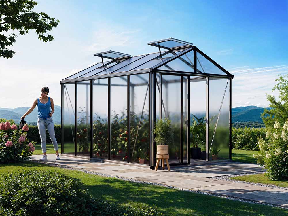Gewächshaus DIAMAS 236x385 cm, 10 oder ...