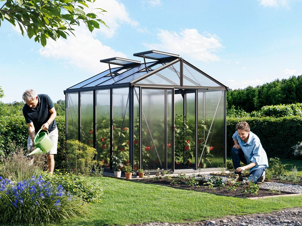 Gewächshaus ISA 235 x 311 cm, mit 8 mm Doppelstegplatten, 2 Fenster, Einfachtür, Gewächshaus Aluminium, Tomatenhaus, Gartenhaus, Treibhaus, gewächshaus günstig, Glashaus Gewächshaus ISA 235 x 311 cm, mit 8 mm Doppelstegplatten, 2 Fenster, Einfachtür, Gewächshaus Aluminium, Tomatenhaus, Gartenhaus, Treibhaus, gewächshaus günstig, Glashaus