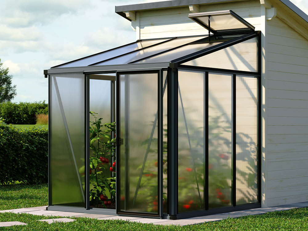 Anlehngewächshaus ELLA 33 , BxT: 199 x... Anlehngewächshaus ELLA 33 , BxT: 199 x...