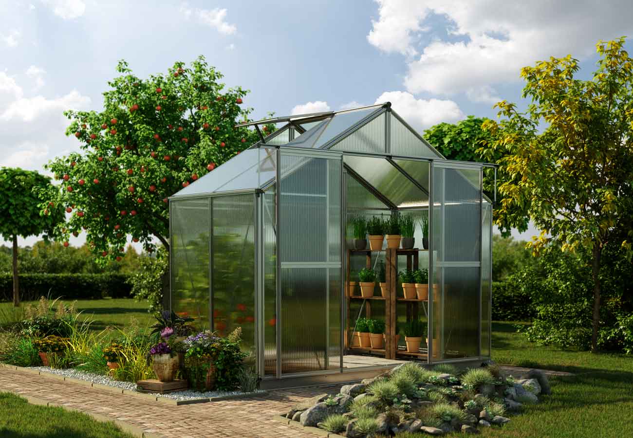 Gewächshaus 225 x 133 cm, 6 oder 8 mm, ... Gewächshaus 225 x 133 cm, 6 oder 8 mm, ...