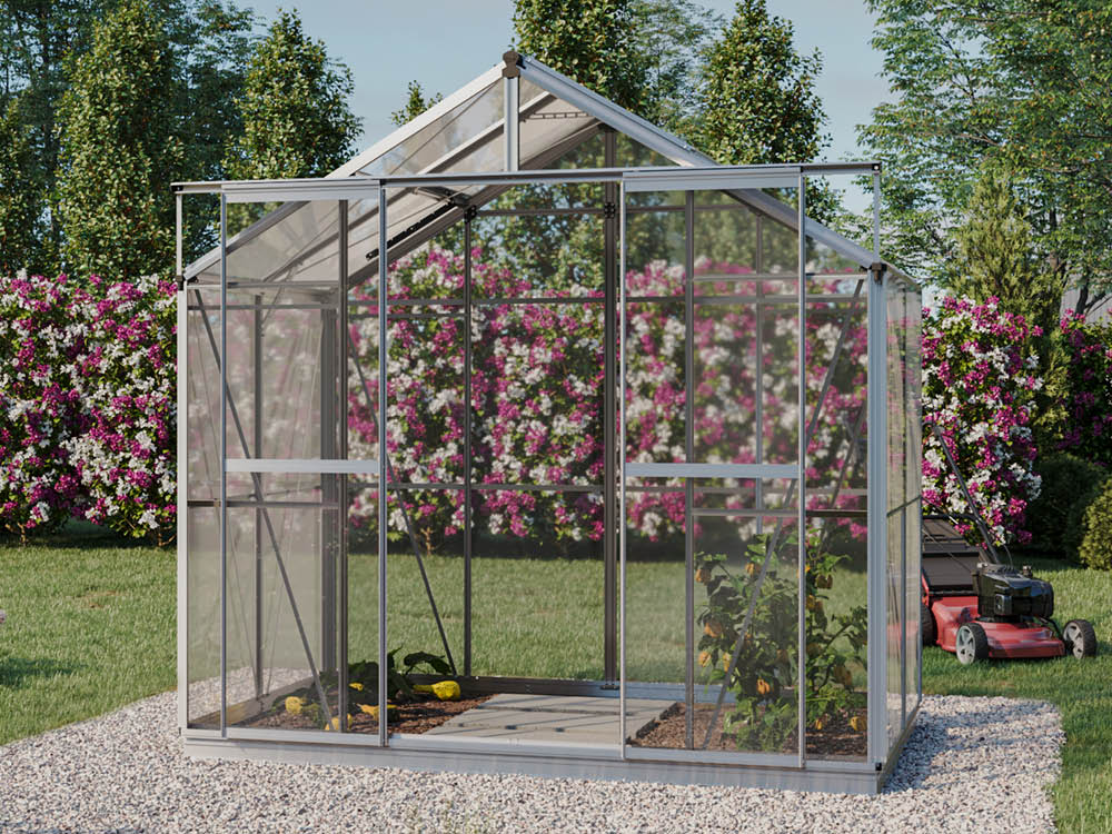 Gewächshaus „Jade 2“ – Stabil, geräumig & mit Doppelschiebetür Gewächshaus „Jade 2“ – Stabil, geräumig & mit Doppelschiebetür