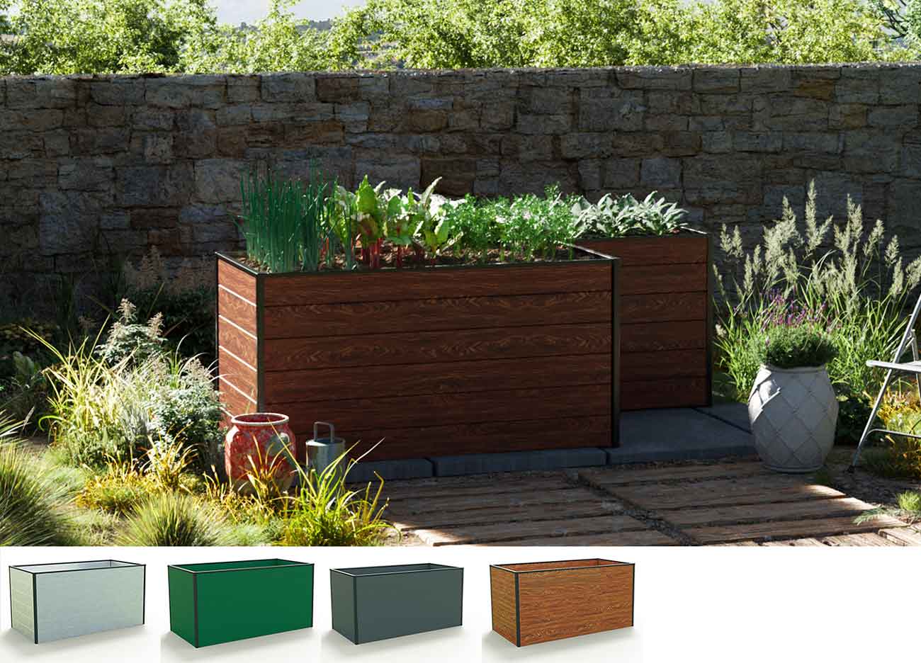 Hochbeet - Alu 224x150 cm, MADE IN AUSTRIA, wartungsfrei, 4 Farben, Hochbeet Bausatz, Hochbeet Metall, Hochbeet Aluminium Hochbeet - Alu 224x150 cm, MADE IN AUSTRIA, wartungsfrei, 4 Farben, Hochbeet Bausatz, Hochbeet Metall, Hochbeet Aluminium