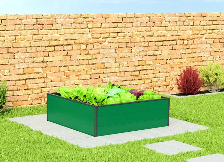 Hochbeet - Alu  119x119x39 cm, Made in Austria, wartungsfrei, 4 Farben