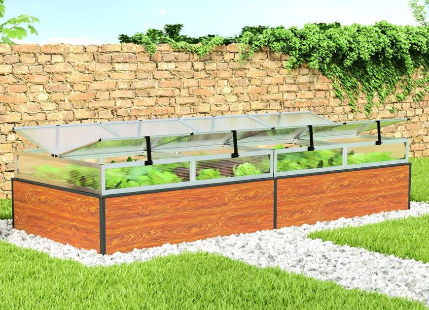 Hochbeet - Alu 297x119x39 cm, Made in Austria, wartungsfrei, 4 Farben Hochbeet - Alu 297x119x39 cm, Made in Austria, wartungsfrei, 4 Farben