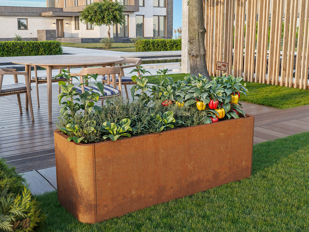 Hochbeet aus Cortenstahl 120x40x40 cm, Matgerialstärke 2 mm, Edelrost Hochbeet, Hochbeet Bausatz, Hochbeet Metall, Hochbeet Stahl Hochbeet aus Cortenstahl 120x40x40 cm, Matgerialstärke 2 mm, Edelrost Hochbeet, Hochbeet Bausatz, Hochbeet Metall, Hochbeet Stahl
