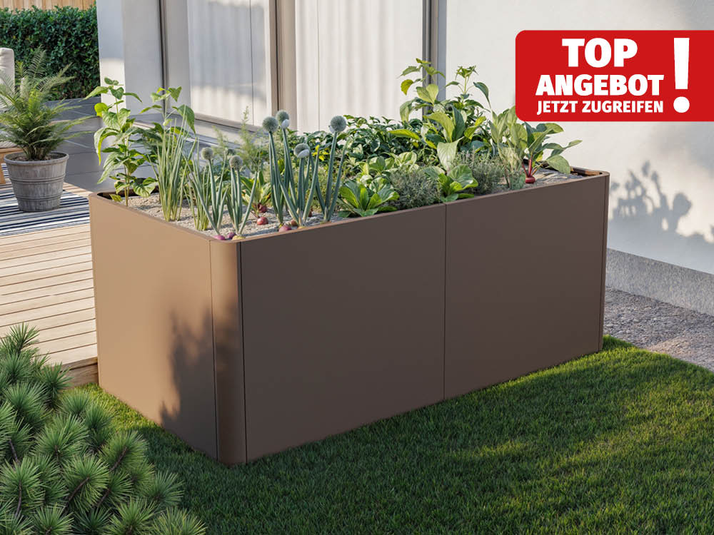 Hochbeet aus Stahl 190x100x80 cm, Matgerialstärke 2 mm, Edelrost Hochbeet, Hochbeet Bausatz, Hochbeet Metall, Hochbeet Stahl Hochbeet aus Stahl 190x100x80 cm, Matgerialstärke 2 mm, Edelrost Hochbeet, Hochbeet Bausatz, Hochbeet Metall, Hochbeet Stahl