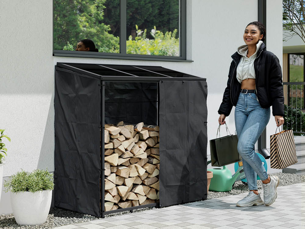 Holzlagerregal 143 x 72 cm, Höhe: 145,5 cm, stabil, wetterfest, hochwertiges Material für die sichere Aufbewahrung von Brennholz! Holzlagerregal 143 x 72 cm, Höhe: 145,5 cm, stabil, wetterfest, hochwertiges Material für die sichere Aufbewahrung von Brennholz!