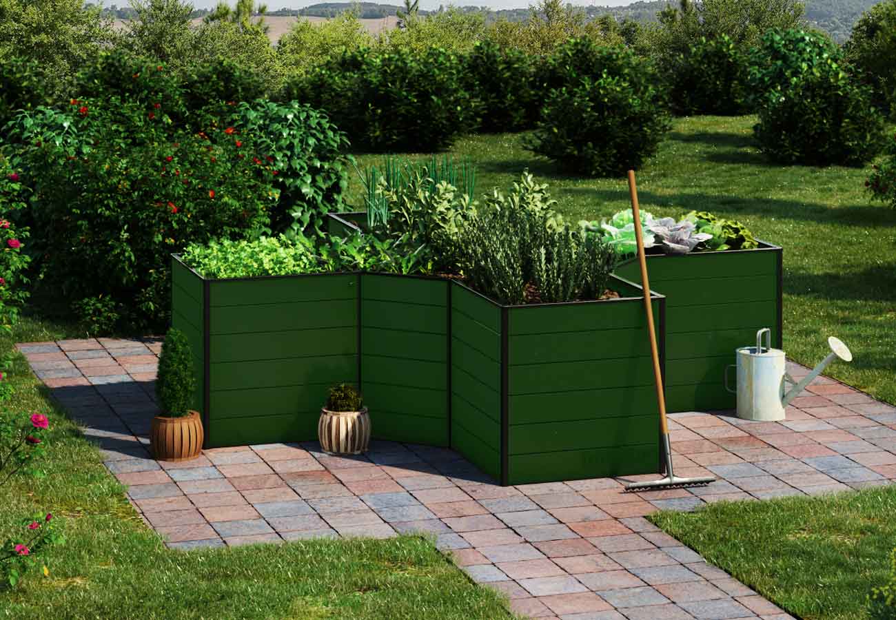 Hochbeet Ines - Alu 290x290 cm, MADE IN AUSTRIA, wartungsfrei, 4 Farben, Hochbeet Bausatz, Hochbeet Metall, Hochbeet Aluminium Hochbeet Ines - Alu 290x290 cm, MADE IN AUSTRIA, wartungsfrei, 4 Farben, Hochbeet Bausatz, Hochbeet Metall, Hochbeet Aluminium