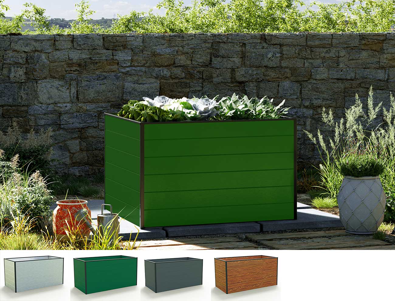 Hochbeet - Alu  119x99x77 cm, MADE IN AU...
