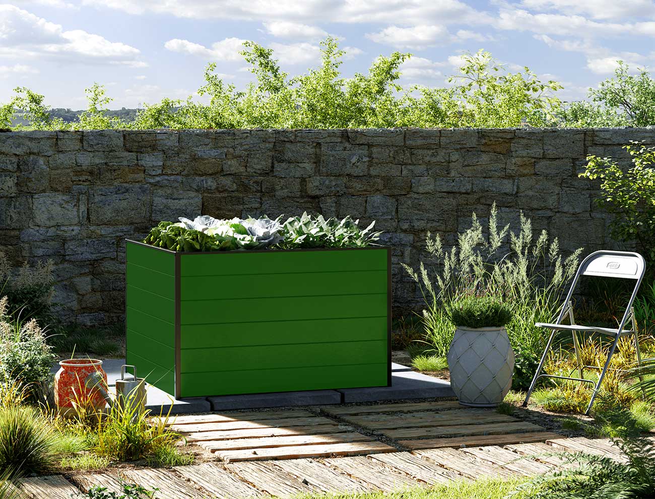 Hochbeet - Alu  119x99x77 cm, MADE IN AU...