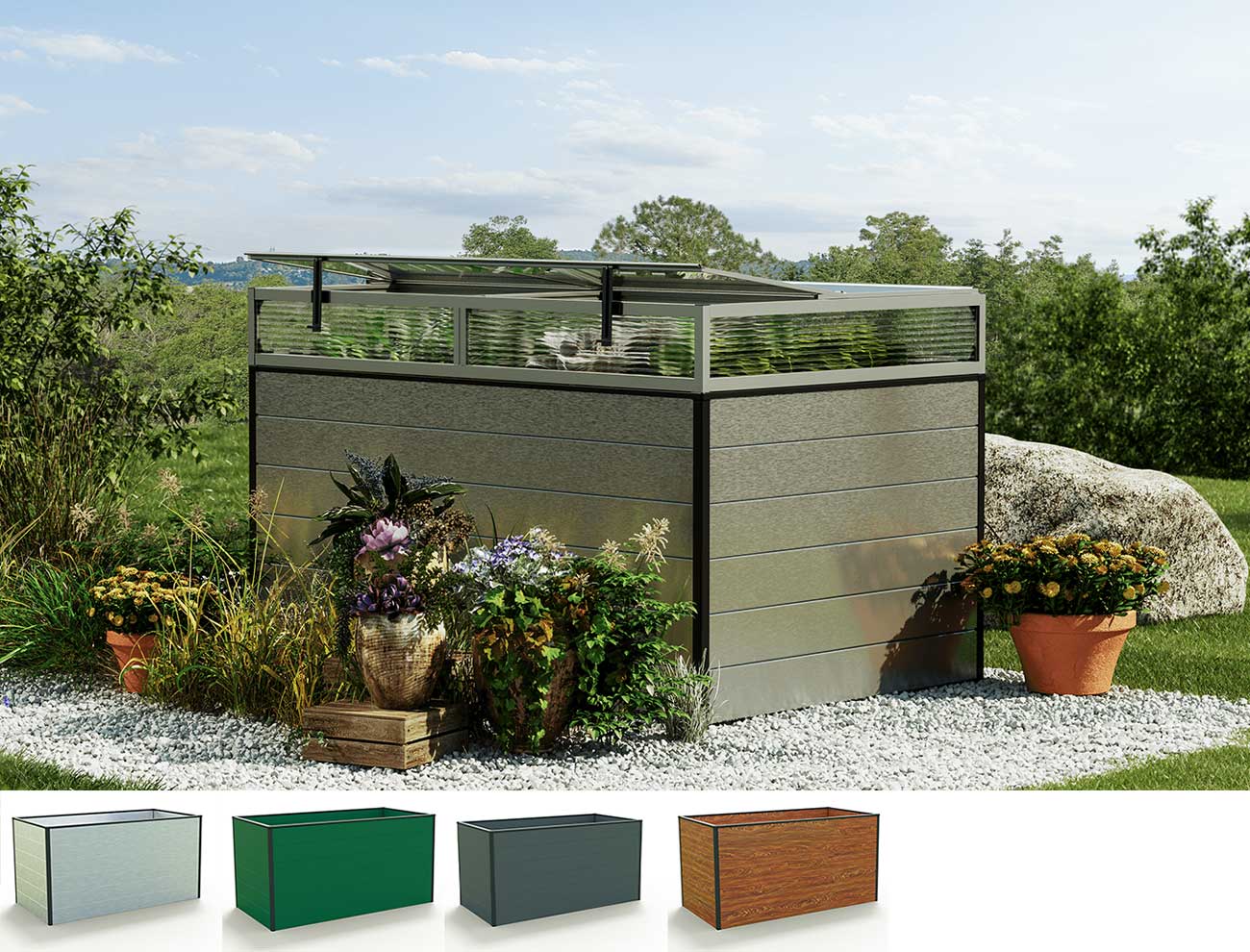 Hochbeet - Alu  150x99x77 cm, MADE IN AU...