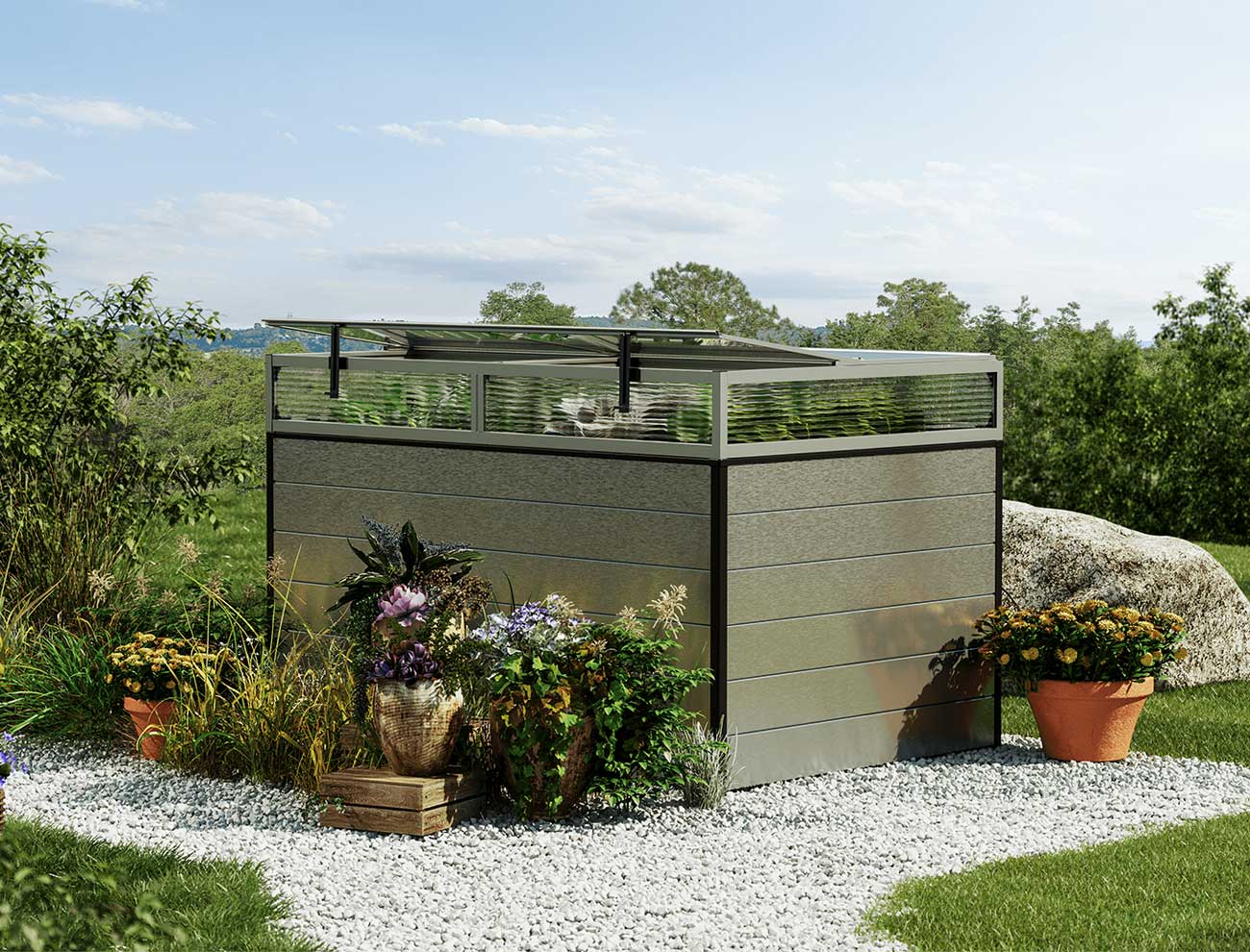 Hochbeet - Alu  150x99x77 cm, MADE IN AU...