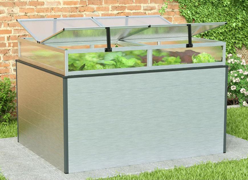 Hochbeet - Alu 150x119x77 cm, MADE IN AUSTRIA, wartungsfrei, 4 Farben, mit Frühbeet erh., Hochbeet Bausatz, Hochbeet Metall, Hochbeet Aluminium Hochbeet - Alu 150x119x77 cm, MADE IN AUSTRIA, wartungsfrei, 4 Farben, mit Frühbeet erh., Hochbeet Bausatz, Hochbeet Metall, Hochbeet Aluminium