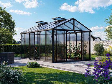 Gewächshaus ASTERIA 24 - Premium - Pulverbesch. Anthr