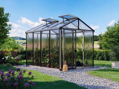 Gewächshaus DIAMAS 22 - Light - Aluminium, Set XL