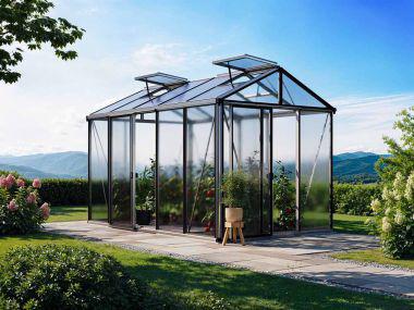 Gewächshaus DIAMAS 23 - Light - Aluminium, ohne Set