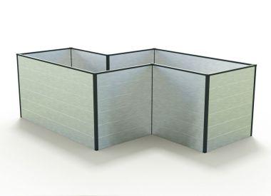 Hochbeet Erika-Aluminium Natur