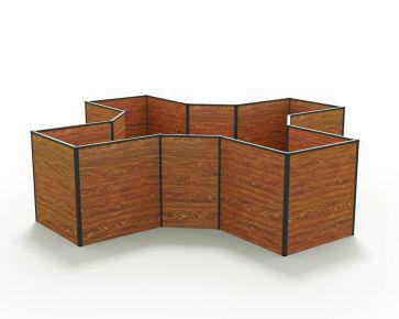 Hochbeet Ines-Holzoptik