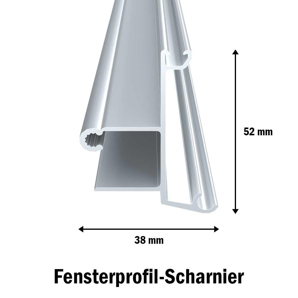 Fensterprofil-Scharnier