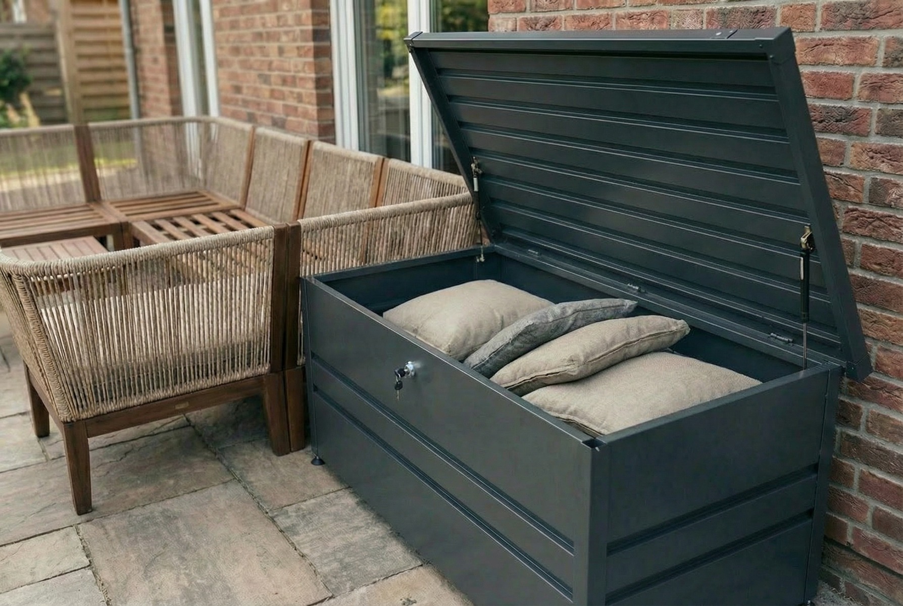 Gartenauflagen aufbewahren