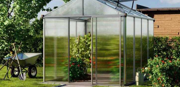 Schiebetür beim Gewächshaus PREMIUM 22