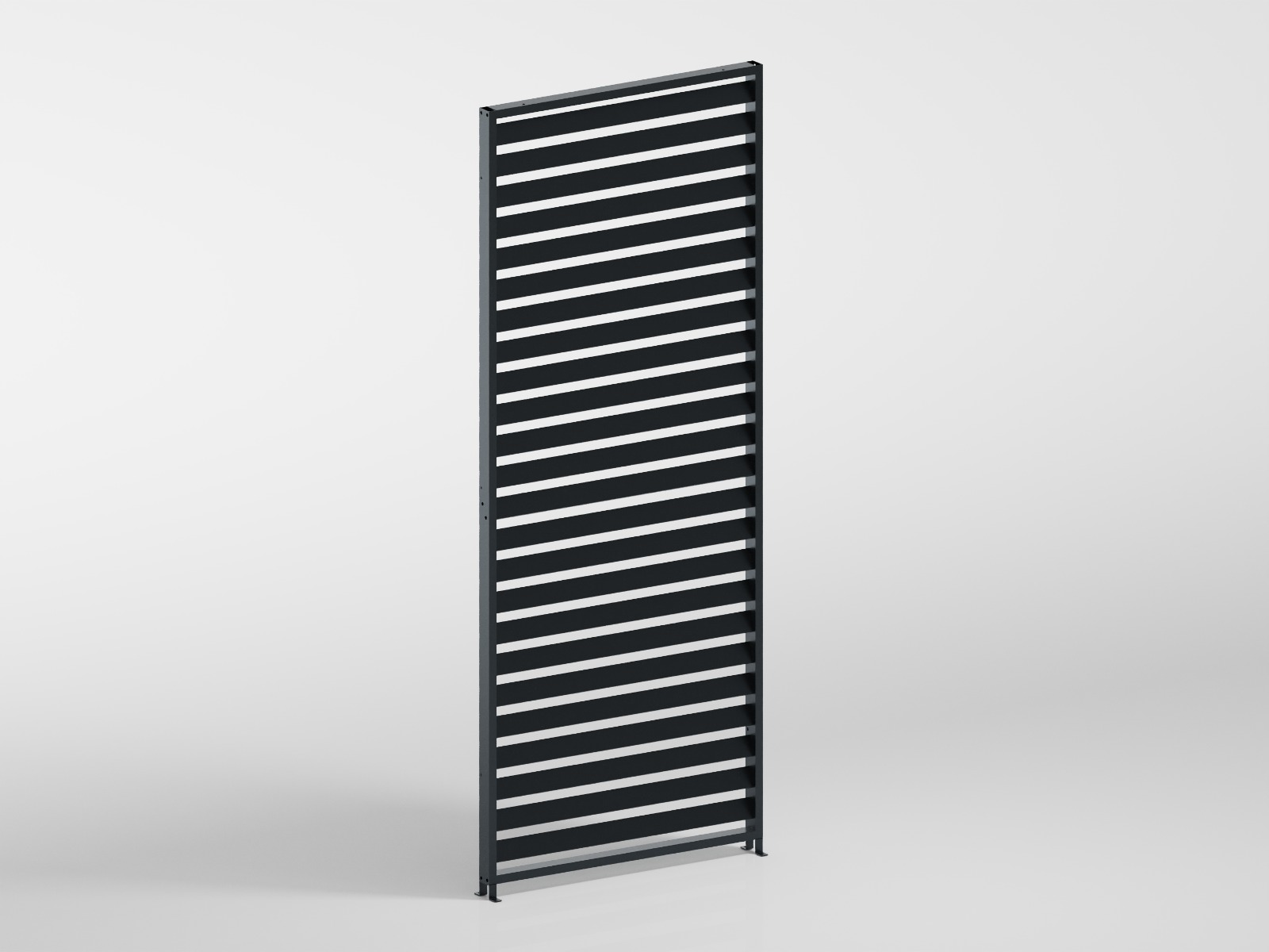 Alu-Sichtschutz horizontal für Pergola