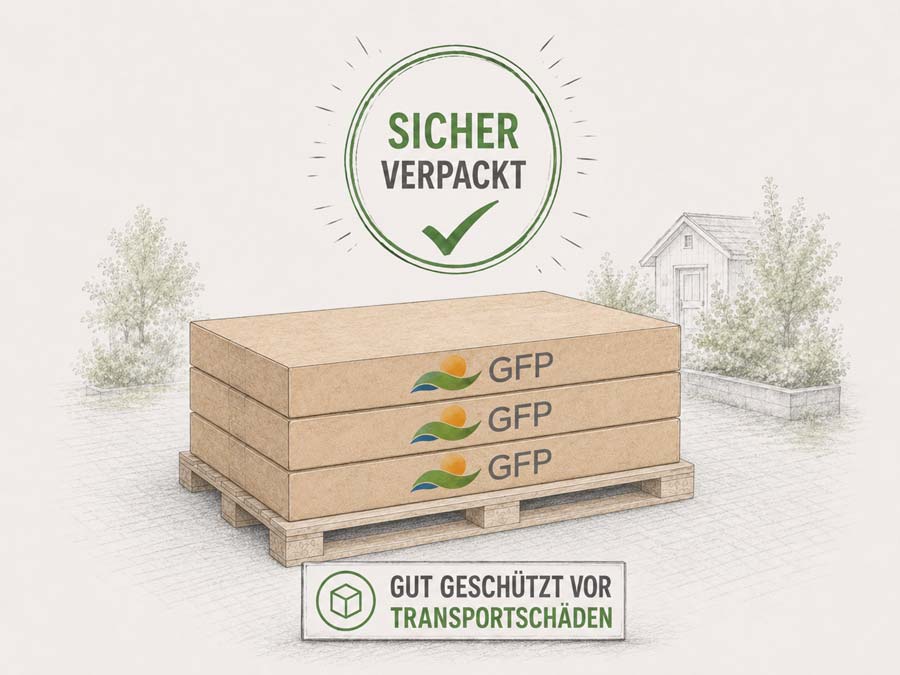 Ware sorgfältig verpackt