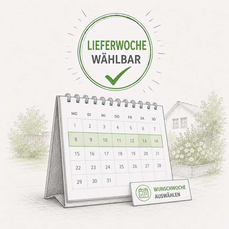 Lieferwoche für Gewächshaus planen