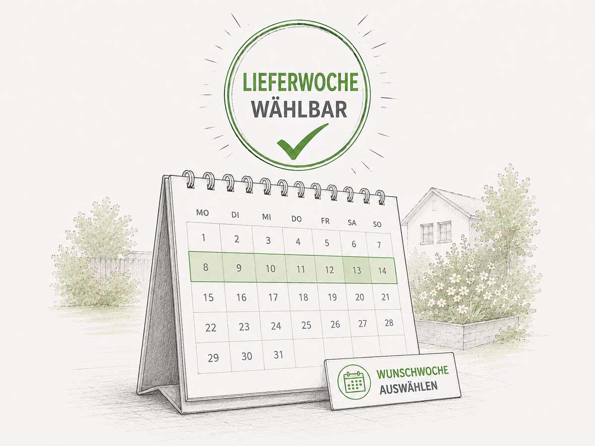 Lieferwoche für Pergola planen