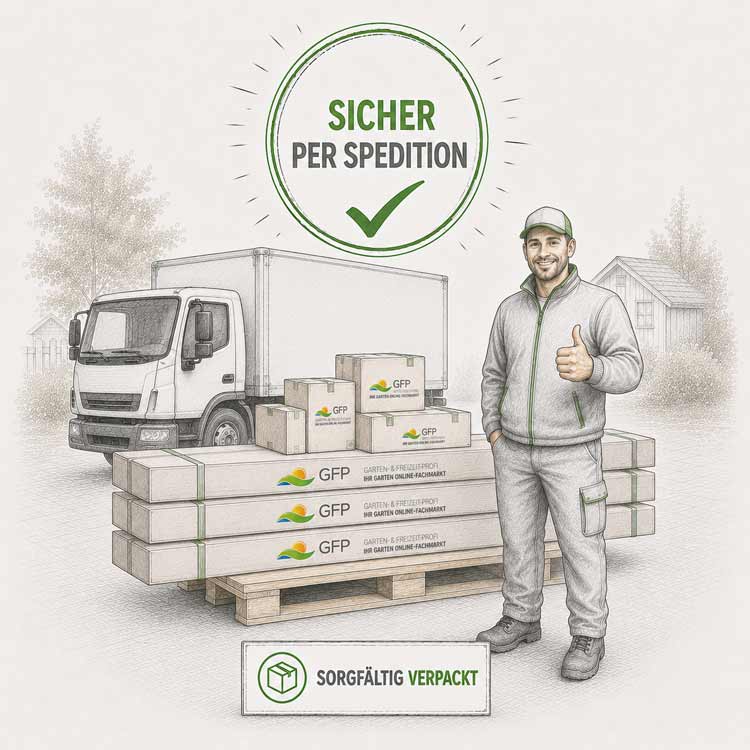 Gewächshaus Lieferung per Spedition