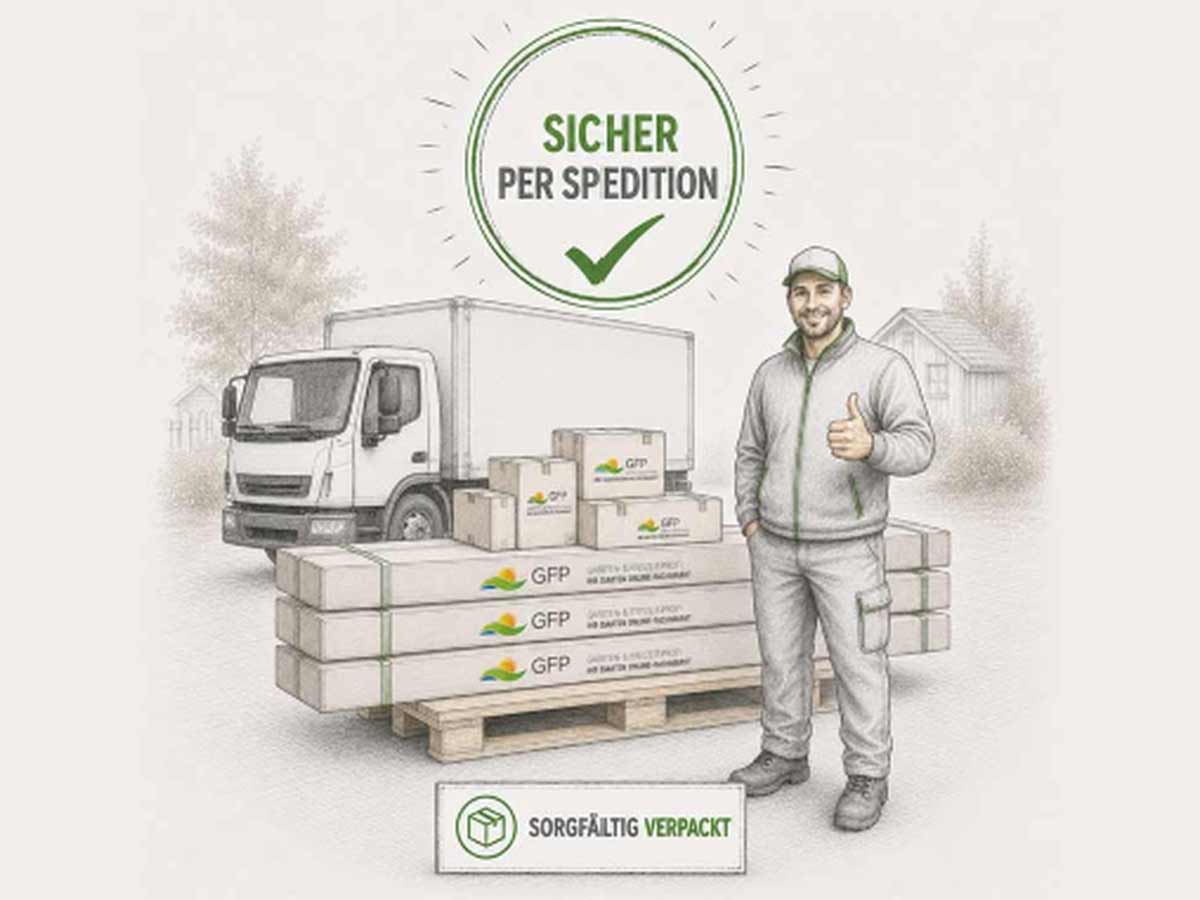 Pergola Lieferung per Spedition oder 2-Mann-Handling